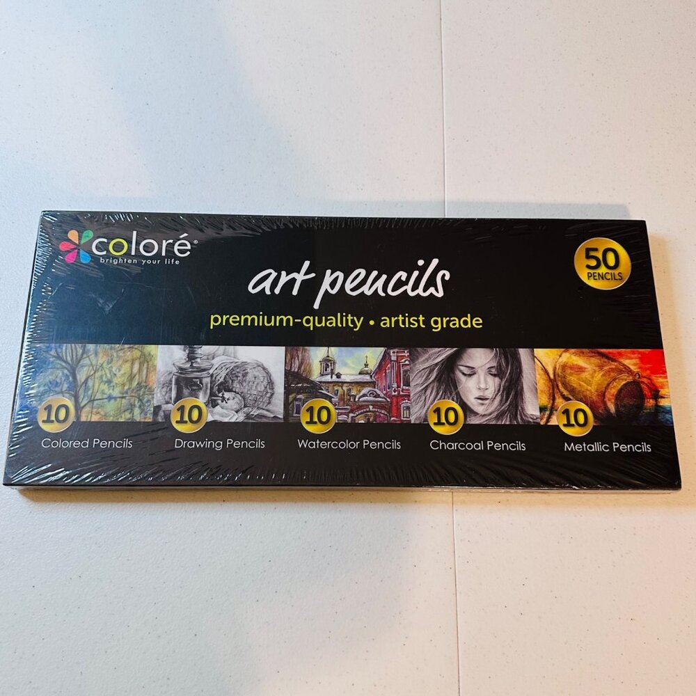 Art Pencils Colored Pencils Drawing Watercolor Charcoal and Metallic Pencils